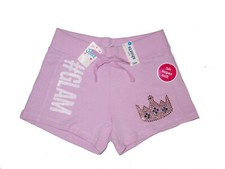 NWT Justice Girls Glam Crown Gem Bling Athletic Shorts 8