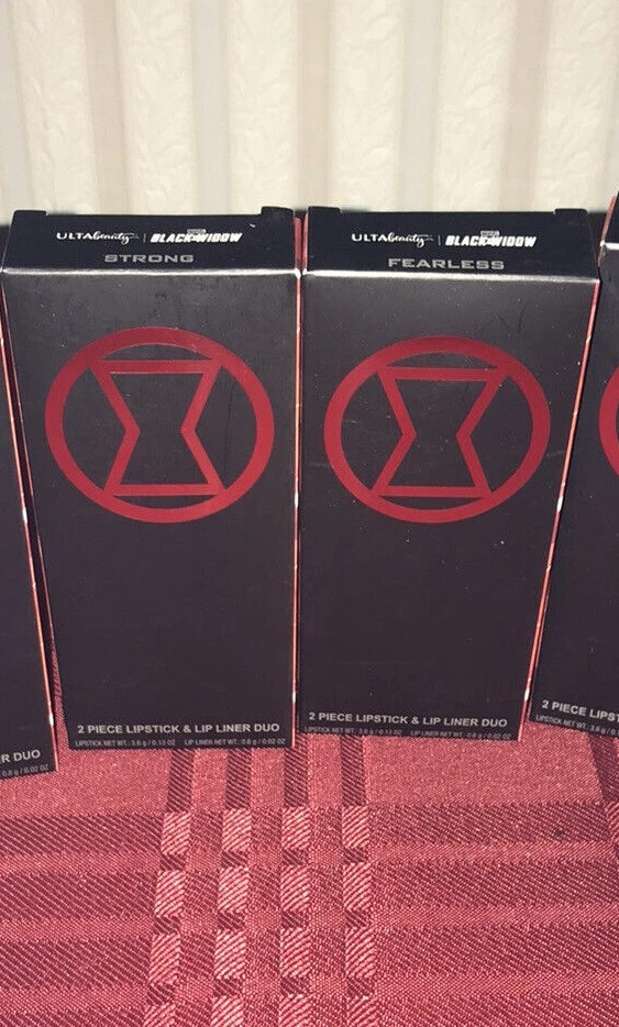 Ulta Beauty X Marvel Black Widow LIP KIT DUO SET STRONG NEW
