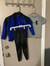 Boys Under Armour Track Set - Size 4 - 3 Piece Set Preowned