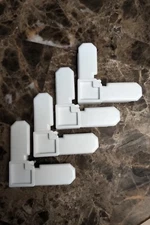 Prime Line Products PL 7726 Screen Frame Corner 7/16" X 3/4"  White SET OF 4