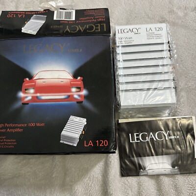 Legacy series ll LA120 240 Watt, 2 Channel High Performance Car Audio Amplifier