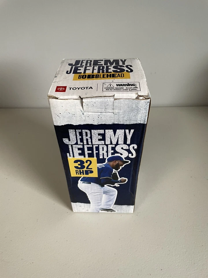Jeremy Jeffress 32 RHP Milwaukee Brewers 2019 Bobblehead Bobble Head SGA NEW - Image 2 of 4