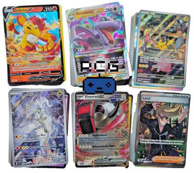 Pokemon Karten Sammlung 50 + seltene Karten Packs Auswahl | Deutsch Holo Glitzer