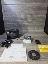 Nikon Coolpix S550 10MP 5X Optical Zoom Combat Digital Camera W/ Charger - Blue