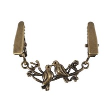 2X(Damen Vintage Strickjacke Pullover Clips Bluse Pin Schal Brosche Clips Shirt6386