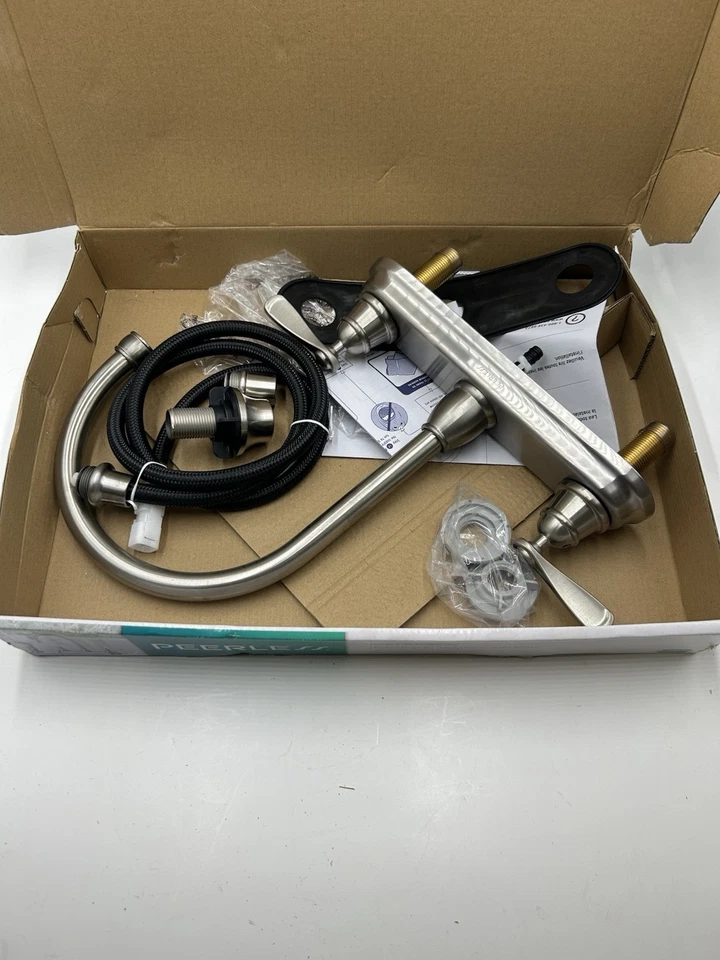 Peerless 双手柄甲板安装厨房龙头不锈钢 P2943LF-SS- W 全新 — 第 3/4 张图片