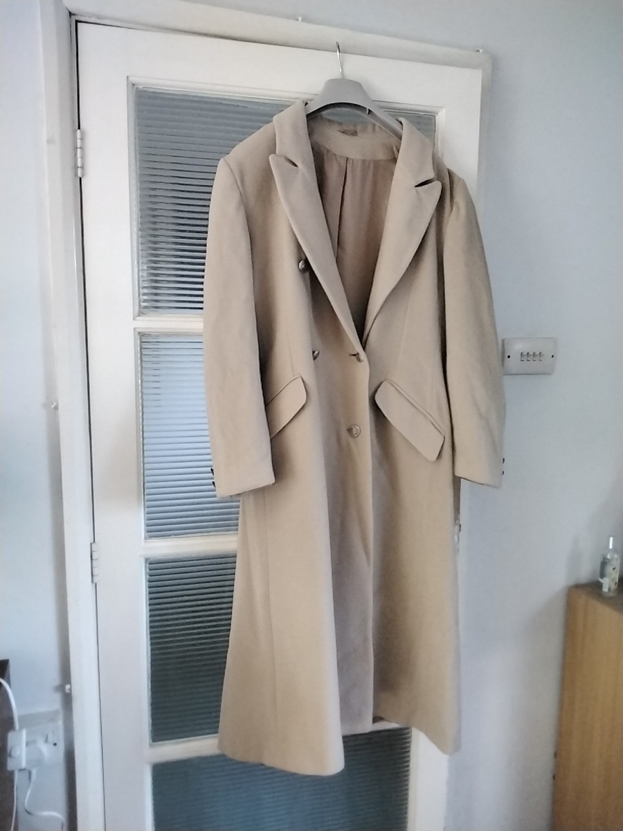 WOMENS WINTER COAT COLOUR OATMEAL Size LONG LENGTH FULLY