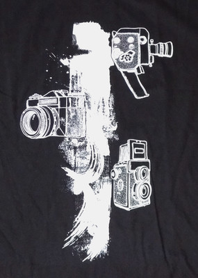 Adobe Stock ST Large Black T Shirt 2-Sided Promo Filmmaker Photographer