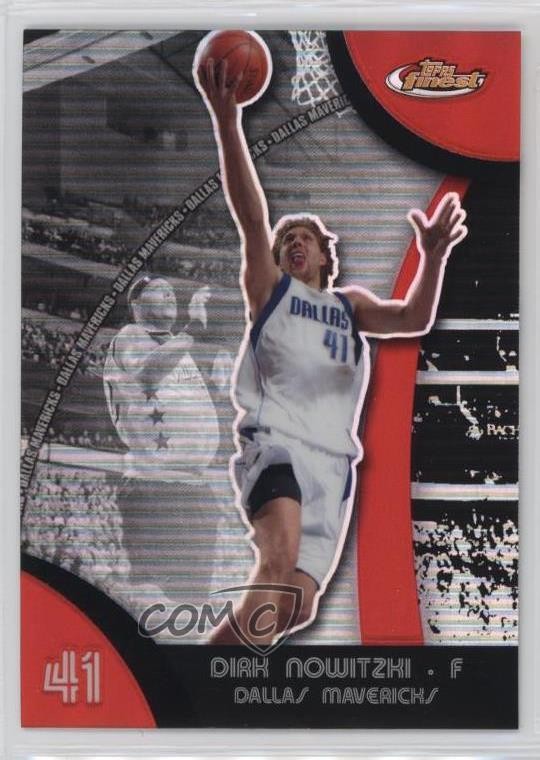 2007-08 Topps Finest Refractor Dirk Nowitzki #4 HOF e0h