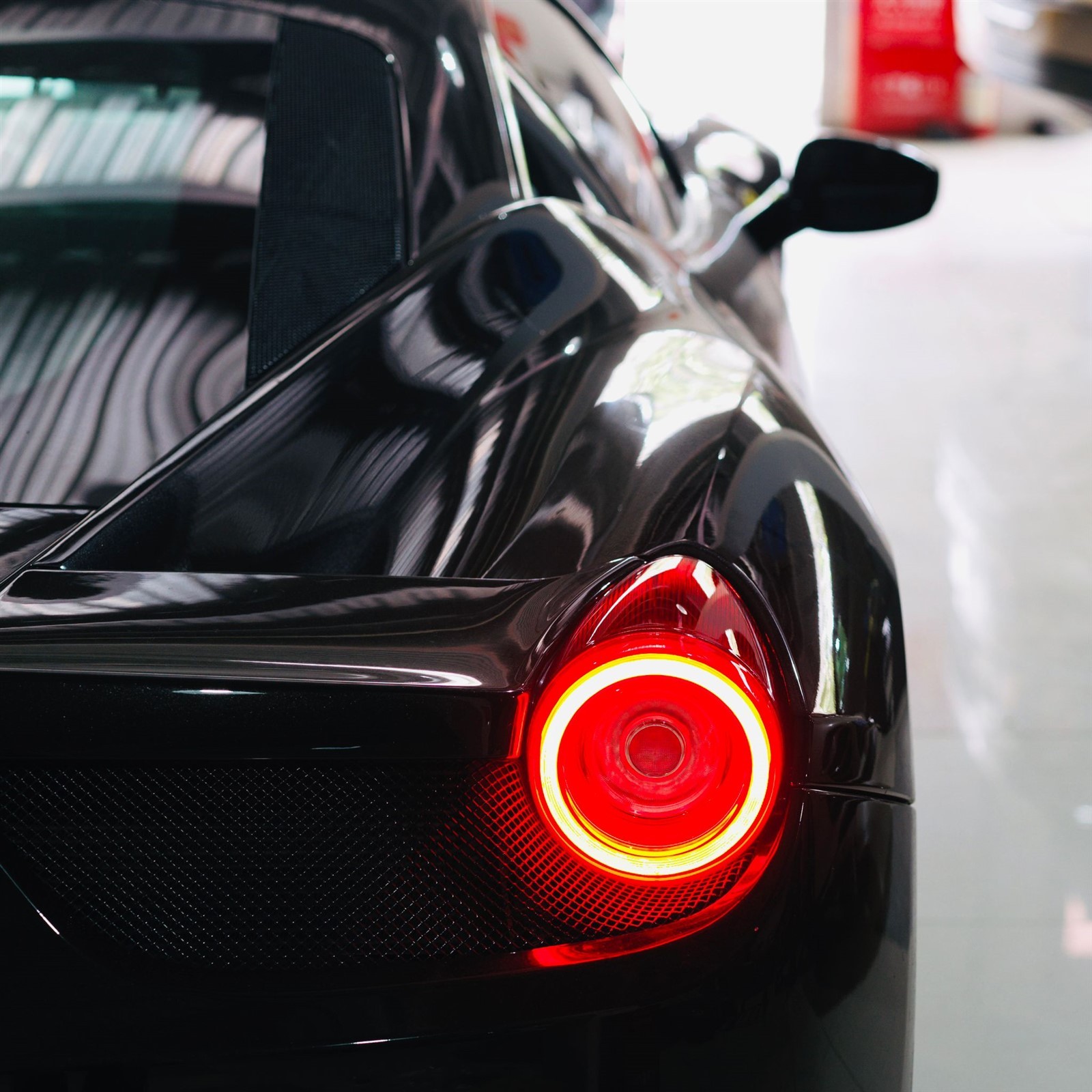 AlphaRex Red Clear NOVA Prismatic LED Tail Lights For 2010-2015 Ferrari 458