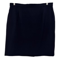 Sag Harbor Stretch Petite Navy Blue Pencil Skirt Size 14P Professional Workwear