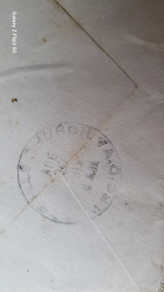 stamp postal history cancel cover SUMMIT POINT.,W.VA. & WESTFALLS CHURCH.,VA. - Image 3 of 3