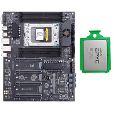 SouthChina H12D-8D Motherboard With AMD EPYC 7K62 48 Cores CPU OEM of 7642 