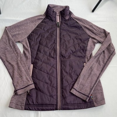 Smartwool Women's Hudson Trail Fleece Jacket Size M, Purple, Zip-Up, Wool Blend