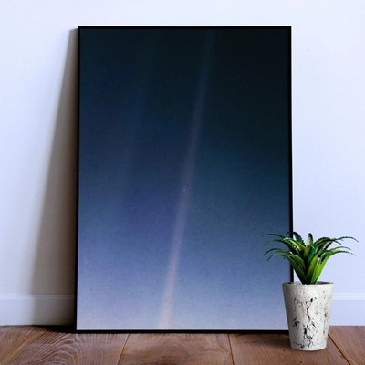 Pale Blue Dot Poster Voyager 1 Earth From Space Photo Sci-Fi Poster