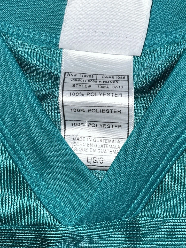 Nueva con etiquetas Camiseta Chad Henne #7 Firmada Verde Para Hombre L MIAMI DOLPHINS Ropa del Equipo NFL Foto 4 de 4