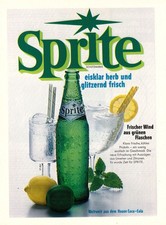 3w23142/ Alte Reklame aus 1968 &ndash; SPRITE &ndash; Aus dem Hause COCA-COLA.