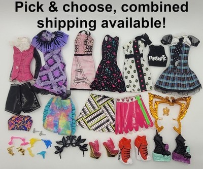 Monster High Replacement Clothing, Shoes, Jewelry, & Bags Pick & Choose!