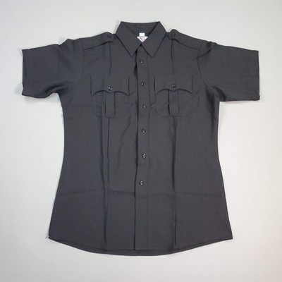 FIRST CLASS Long Sleeve Uniform Shirt Men's Sz L Black LS03 (New)