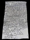 Huge size Amulet Kabalistic For Protection And Success, Manuscript On Parchment.