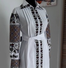 Vyshyvanka Woman Ukrainian embroidered dress Cotton Embroidery Clothing