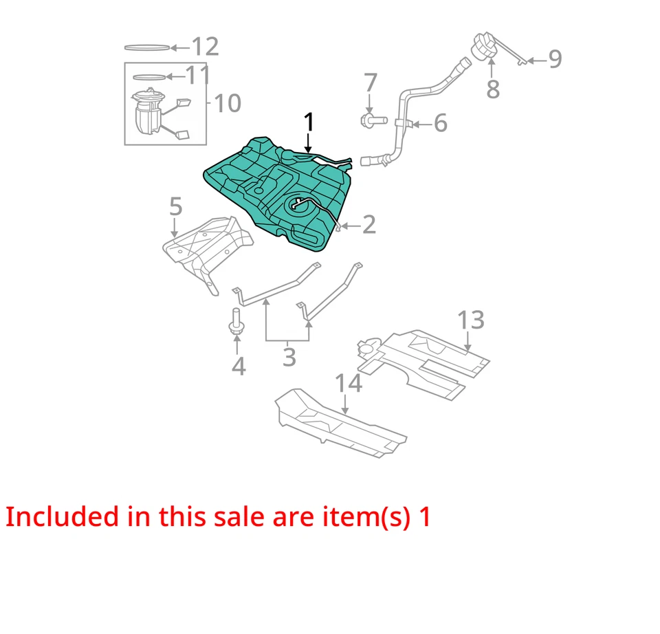 GAS TANK - Fuel Tank Fits 07-10 SEBRING 1114206 - Изображение 4 из 4