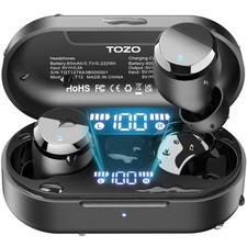 TOZO Tonal Dots T12 Wireless Earbuds LED Digital Display IPX8 Waterproof