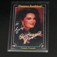 Autographed Connie Francis American Bandstand Card &ndash; Music Icon &ndash; Hand Signed!