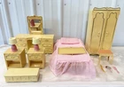 Vintage 1960s Wolverine Barbie Dollhouse Sized Bedroom Furniture 6 Piece Set