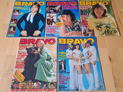 BRAVO - Konvolut 5 Zeitschriften von 1975 Abba, David Cassidy, Bay City Rollers