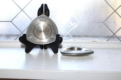 4 Norwegian Pewter Butter Pats Snorre Norsk Tinn