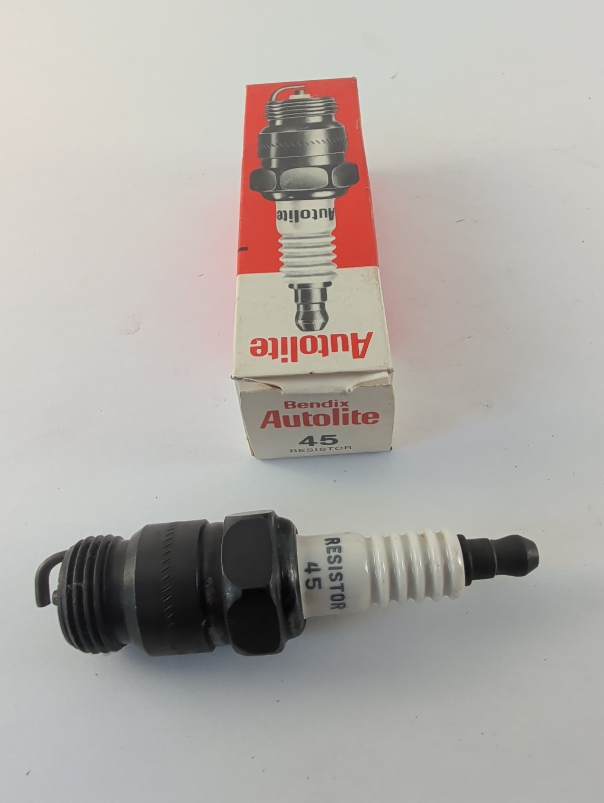 NOS Autolite 45 Resistor Spark Plug Copper Resistor