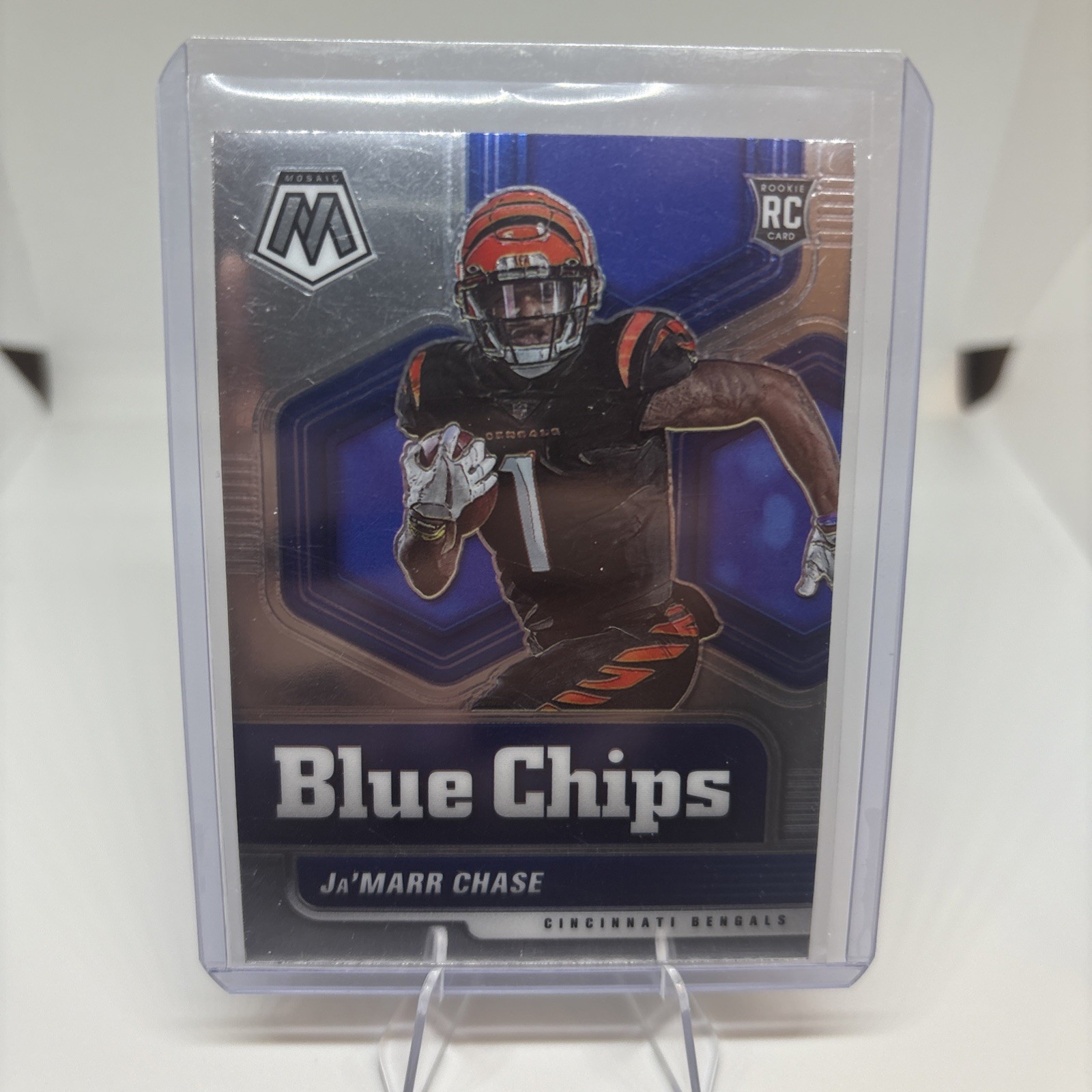 2021 Mosaic Jamarr Chase Rookie Blue Chips   RC 7