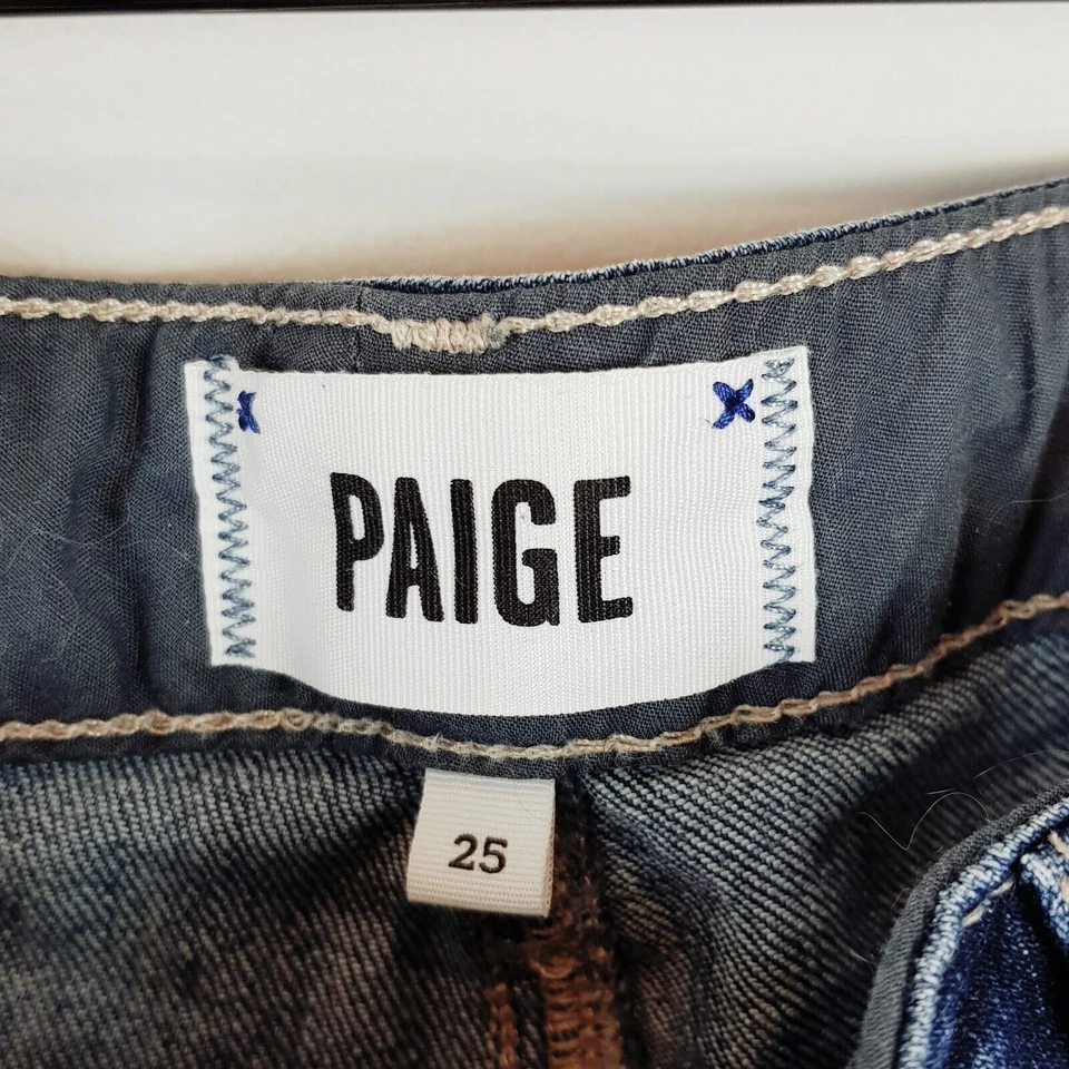 PAIGE | Womens Blue Jimmy Jimmy Skinny Jeans [ Size US 25 or AU 7 ] - Image 3 of 4