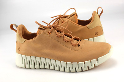 Ecco Gr.43 Damen Komfort Halbschuhe Sneaker Slipper Leder WIE NEU   P 186