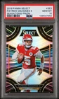 2018 Panini Select Patrick Mahomes Sensations Prizm PSA 10 Chiefs MVP