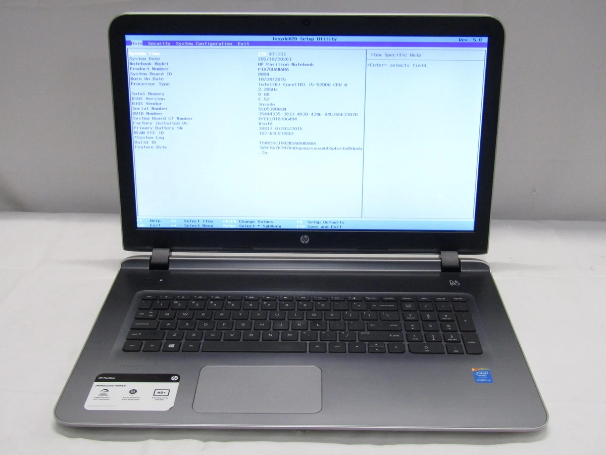 Hp Pavilion 17 Notebook for sale - eBay