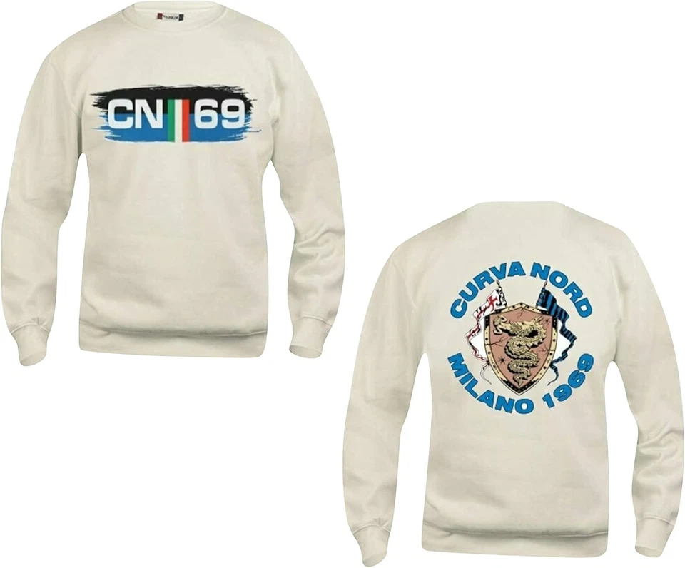 Felpa Inter Cappuccio Logo Nera Curva Nord Ufficiale Adulto - Immagine 4 di 4