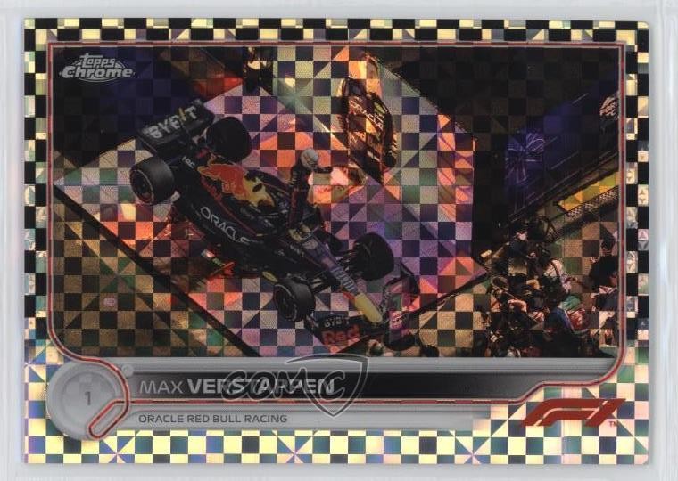 2022 Topps Chrome Formula 1 F1 Racers Checker Flag Refractor Max Verstappen 03mh