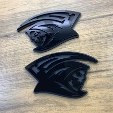 Reaper Badges Emblem Redrum V2 Black,  2 Badges, Angry Agressive