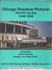 CHICAGO STREETCAR PICTORIAL   - THE PCC CAR ERA    CERA  146  NEW IN SHRINKWRAP