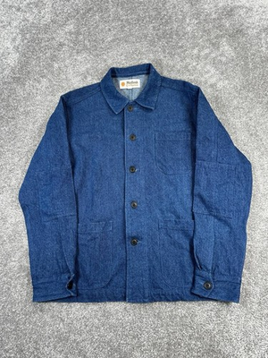 #ad #ad Mollusk California Chore Jacket Mens Small Blue Cotton Denim Bomber $54.99
