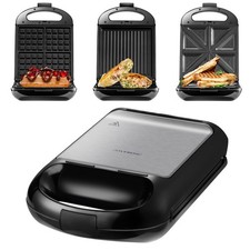 3in1 Sandwichmaker Elektrogrill Waffeleisen K...