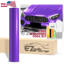 Premium Super Gloss Metallic Violet Purple Vinyl Car Wrap Sticker Decal Sheet