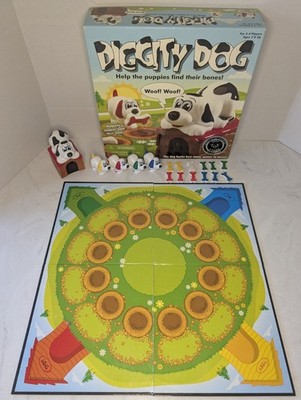 Diggity Dog Board Game COMPLETE WORKS International Playthings 2012 Magnetic
