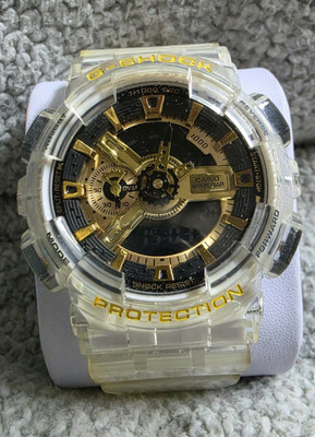 Casio G-SHOCK GA-110SG-7A Clear Resin Analog-Digital Quartz 200m Shock Resist