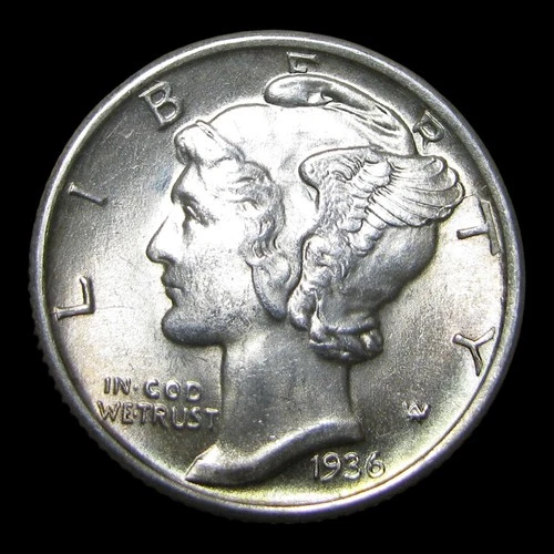 1936-S Mercury Dime Silver ---- Gem BU Stunning Coin  ---- #KK210