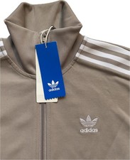 Adidas Originals Beckenbauer Track Jacket Beige/White CW1255 Size Small NWT