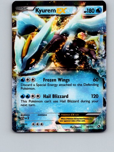 Kyurem EX 44/113 Holo Ultra Rare Legendary Treasures Pokemon Near Mint
