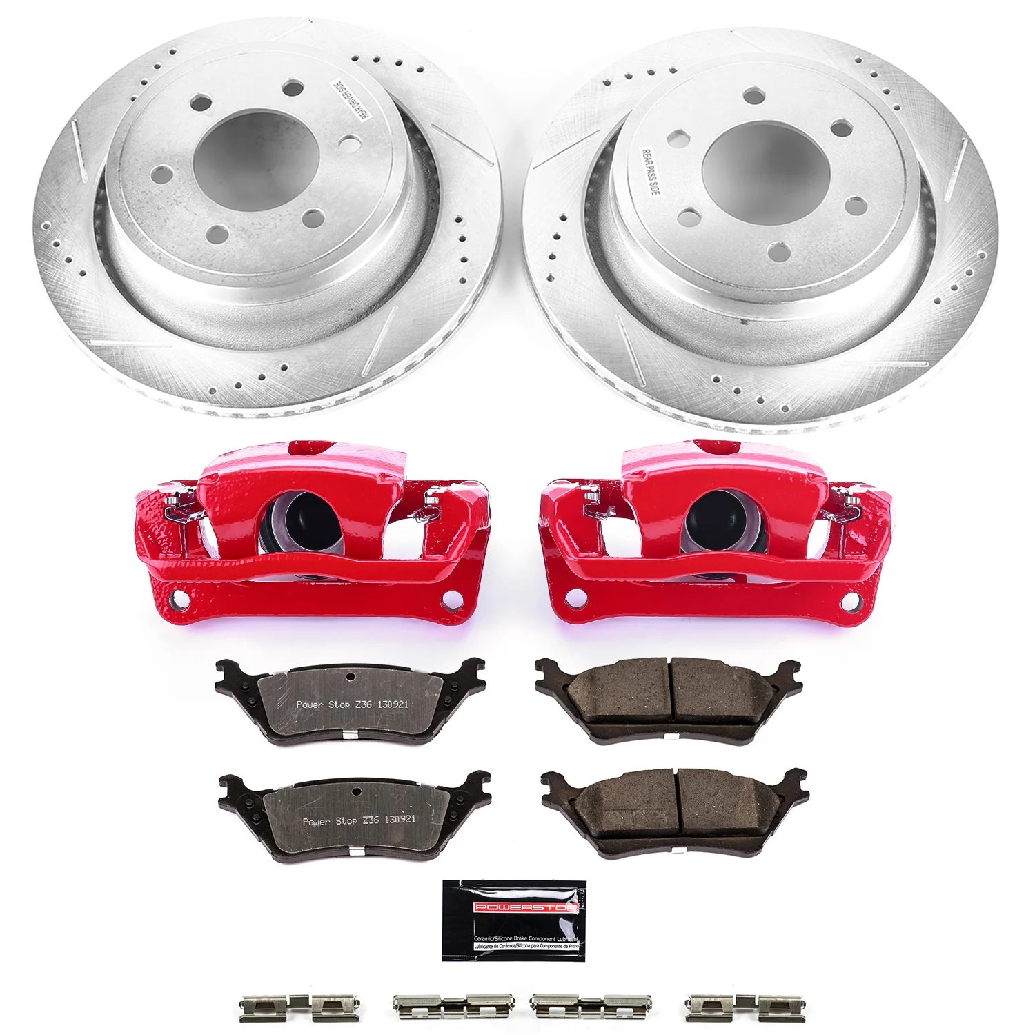 Power Stop KC6271-36 Truck and Towing Z36 Brake Upgrade Kit Cross-Drilled and Sl